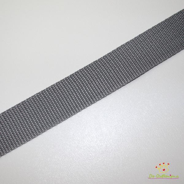Gurtband Uni 30 mm Taubengrau
